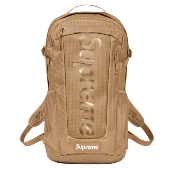 Supreme Handbags - NWT Supreme Tan Backpack